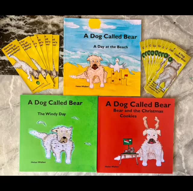 Do you have a little reader? Do they love dog stories? The A Dog Called Bear series of books are perfect for them!
Bear is a very big dog. He’s clumsy and a little bit naughty too!
Bear loves his family and his best friend, Poppy. Most of all, Bear loves adventures and fun.
These lovely little story books are filled with easy to follow stories and fun illustrations.
Available from my website, Amazon and cafe 19, Wakefield. 
Link in bio 🥰
#helenwalkerauthor #givethegiftofunique #childrensbooks #readingforfun