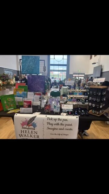 We had a lovely day at the artisan craft market (despite losing an hours kip!) 
It was awesome to receive so many compliments on my stall and the items that I make and create 🥰
#helenwalkerauthor #givethegiftofunique