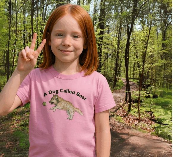 A Dog Called Bear pale pink t-shirt
