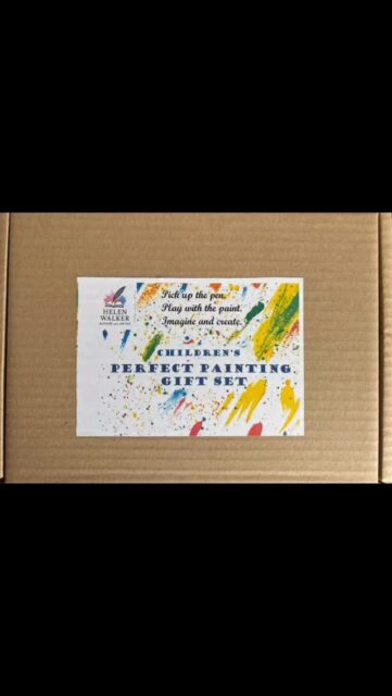 I’ve been busy putting these together…. Introducing the Children’s Perfect Painting Gift Set!
What’s in the box? 
A mini canvas and easel
A wooden slice and easel
A blank card and envelope
3 paintbrushes 
6 x 5ml water based acrylic paint
A paint palette
A colour mixing chart
A bookmark
These gift sets are perfect for the budding young artist 🧑‍🎨🎨🖌️🫟
Now available at cafe 19, Wakefield. 
Available on the website next week. 
Also, coming soon is the Sip and Paint/Date Night box for adults…. 
#helenwalkerauthor #givethegiftofunique